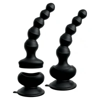 Vibrator Anal Wall Beads Negru