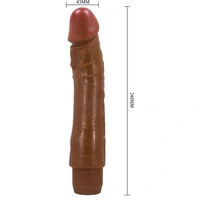 Vibrator Realist Ergonomic Pentru Cuplu 24cm Multi‑viteze Maro