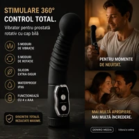 Vibrator Bărbați Pentru Prostată Twister Negru