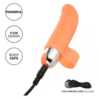 Vibrator Clitoridian Finger Tickler Portocaliu
