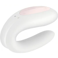 Vibrator Cuplu Satisfyer Double Joy Alb