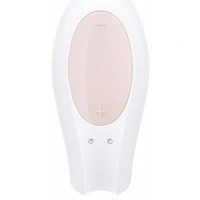 Vibrator Cuplu Satisfyer Double Joy Alb