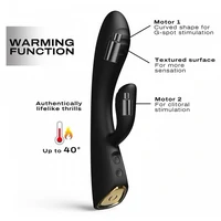 Vibrator Dorcel Flexi Rabbit Heating Negru