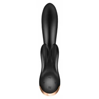 Vibrator Rabbit Satisfyer Double Negru