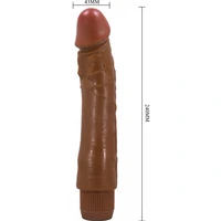 Vibrator Realist Ergonomic Pentru Cuplu 24cm Multi‑viteze Maro