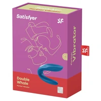 Vibrator Satisfyer Cuplu Partner Whale Albastru