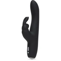 Vibrator Slimline Rabbit Greedy Girl Negru
