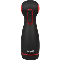 WYNE Dual‑Motor Masturbator — 10 Vibrații, 7 Aspirații Negru