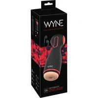 WYNE Dual‑Motor Masturbator — 10 Vibrații, 7 Aspirații Negru