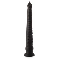 X Men Plug Anal PVC Negru cu Ventuză, 59 cm, Stimulare