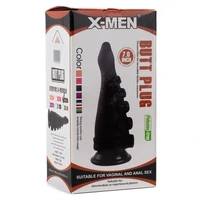 X-Men Plug Anal Tentacul Negru cu Ventuză 17.8 cm