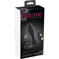 XOUXOU RC E-Stim Punct G Și P - 10+10 Moduri, Reîncărcabil Negru