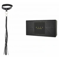 Zgardă cu Lesă Maze Tassel Choker Negru