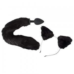 Set Bad Kitty Pet Play Plug And Ears Negru Set Bad Kitty Pet Play Plug And Ears Negru pe Denysa.ro