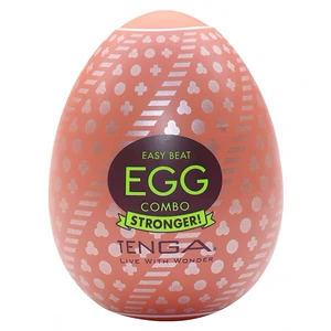Tenga HARD BOILED II Ou Textură Spiralată Discret Alb