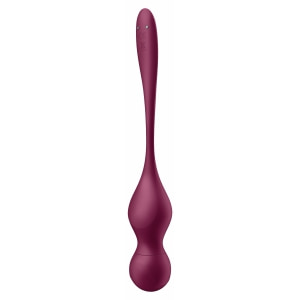 Satisfyer Love Birds Vary Set Kegel Reîncărcabil 3 Greutăți Vișiniu