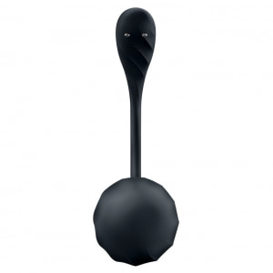 Ribbed Petal Satisfyer — 12 Programe, silicon Moale, Impermeabil Negru