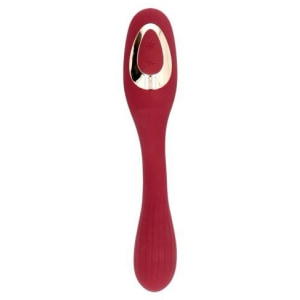 Red Shape Stimulator Duo Punct-G și Clitoris Reîncărcabil Roșu