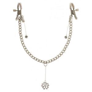 Cleme Crystal Nipple Clamps Argintiu pe Denysa.ro