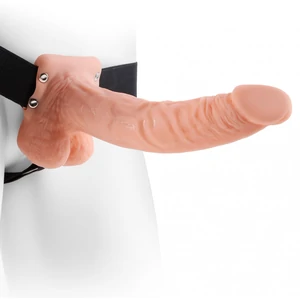 Strap On Unisex Hollow cu Testicule pe Denysa.ro