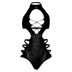 Body Leg Avenue Cut Out Strappy Negru XS-L