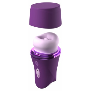 Vibrator Clitoridian Lush Kiss Plush cu Limbă Rotativă Mov