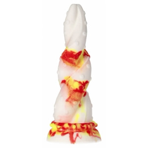 Jafarlo Monster – Dildo Din Silicon cu Ventuză Roșu pe Denysa.ro