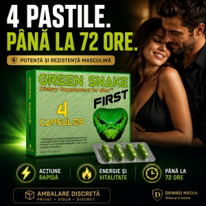 4 Pastile Green Snake Potență Și Rezistență 2–3 Zile