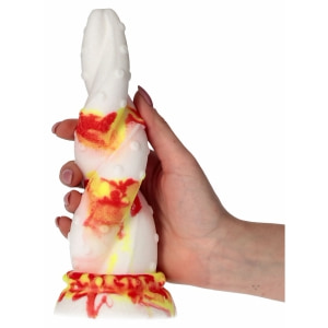 Jafarlo Monster – Dildo Din Silicon cu Ventuză Roșu