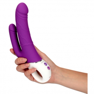 DualPulse Pro 2 Vibrator Dublu Toyz4lovers Reîncărcabil Mov