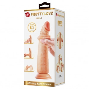 Dildo Realist Pretty Love Kable cu Piele Glisantă