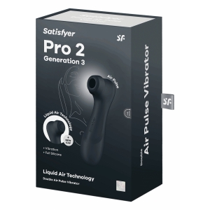 Satisfyer Pro 2 Generation 3 With Liquid Air Dark Grey Negru
