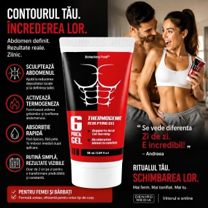 6 Pack Gel Pentru Abdomen Sculptat și Piele Fermă 50ml