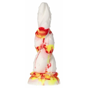Jafarlo Monster – Dildo Din Silicon cu Ventuză Roșu