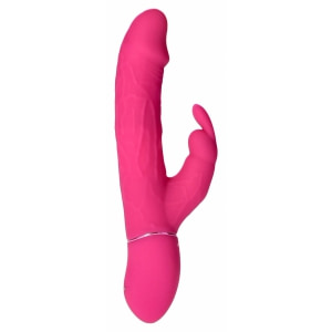 Rabbit Thrill Bunny Vibrator Reîncărcabil, Stimulator Dublu G Roz pe Denysa.ro