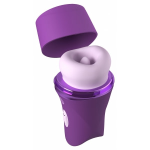 Vibrator Clitoridian Lush Kiss Plush cu Limbă Rotativă Mov pe Denysa.ro
