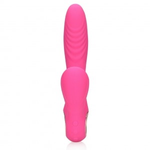 Loveline Rabbit Heat – Limbă Oscilantă, încălzire 13.5 cm Roz