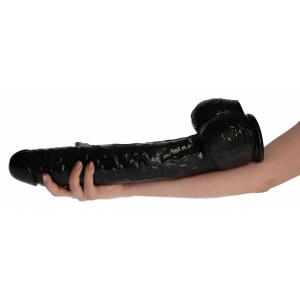 Golia XXL 40 cm Dildo Realist cu Ventuză — Toyz4lovers Negru