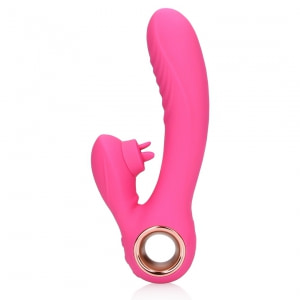 Loveline Rabbit Heat – Limbă Oscilantă, încălzire 13.5 cm Roz