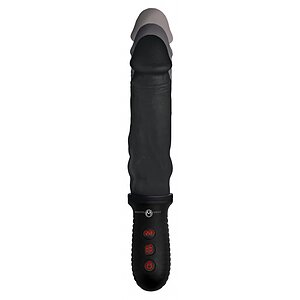 8X Auto Pounder Vibrating and Thrusting Dildo with Handle Negru
