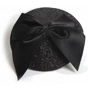 Accesoriu Sfârcuri Burlesque Glitter Negru