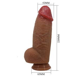 Achilles Dildo Realist 22 cm Texturat Din silicon