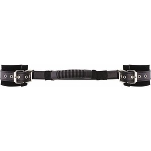 Adjustable Leather Handcuffs Negru pe Denysa.ro