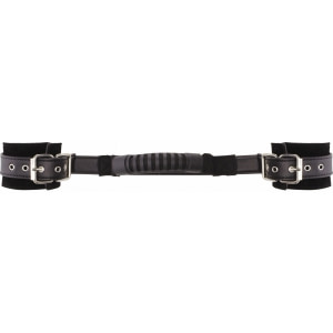 Adjustable Leather Handcuffs Negru pe Denysa.ro