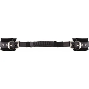 Adjustable Leather Handcuffs Negru pe Denysa.ro