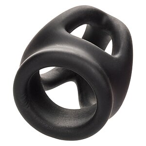 Alpha Dual Cage Ring Negru