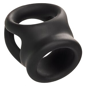 Alpha Dual Cage Ring Negru
