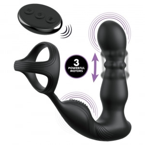 Anal Fantasy Elite Slide Glide 10 Funcții Reîncărcabil Negru pe Denysa.ro