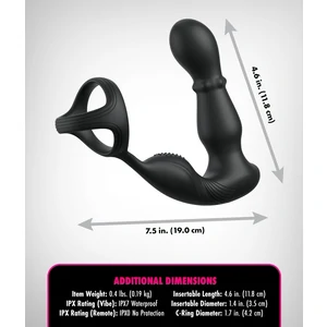Anal Fantasy Elite Slide Glide 10 Funcții Reîncărcabil Negru