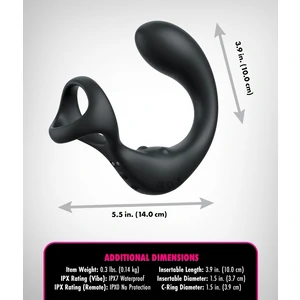 Anal Fantasy Elite Taint Alizer Prostată Perineu 3 Viteze Negru